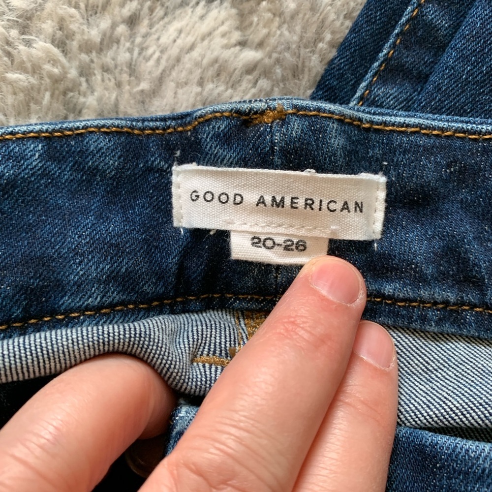 Good American Always Fits Deep Blue Denim Jeans - Picture 2 of 5